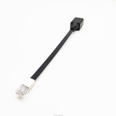 Ev için düz CAT6 Ağ Kablosu Ethernet Rj45 Erkek Kadına
