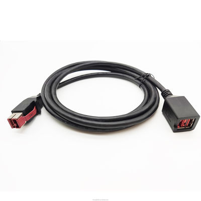 USB 2.0 Bağlayıcısı 24V Güçlü USB Uzantı Kablosu Erkeğe Kadına