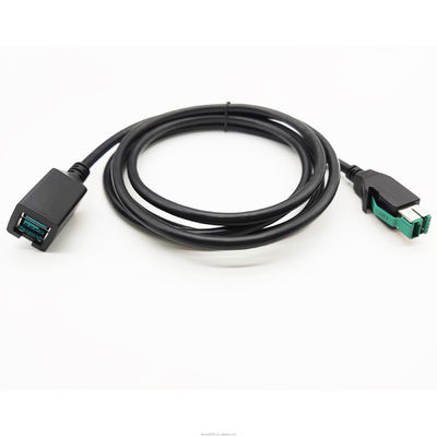 Özel Logo 24V GüçlüUSB Kablo 12V Erkek Kadın Uzantı Kablosu