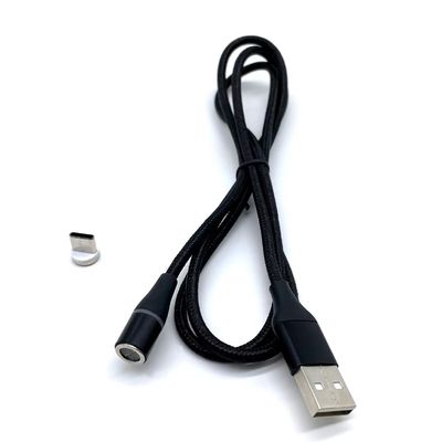 Hızlı Şarj 5A 6A 3 In 1 Manyetik USB Kablosu Esnek USB C Mikro USB