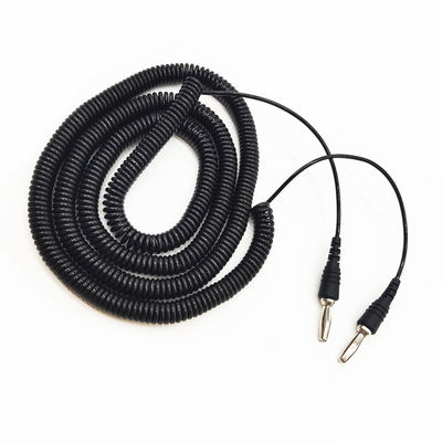 Özel Yüksek Esneklik Muz Plug Bağlantısı Spiral Kablolar Eğimli Ses Hoparlörü için Güçlü